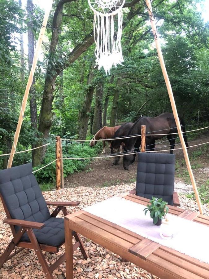 Hotel Glamping Nad Meandry Unhošť Exteriér fotografie